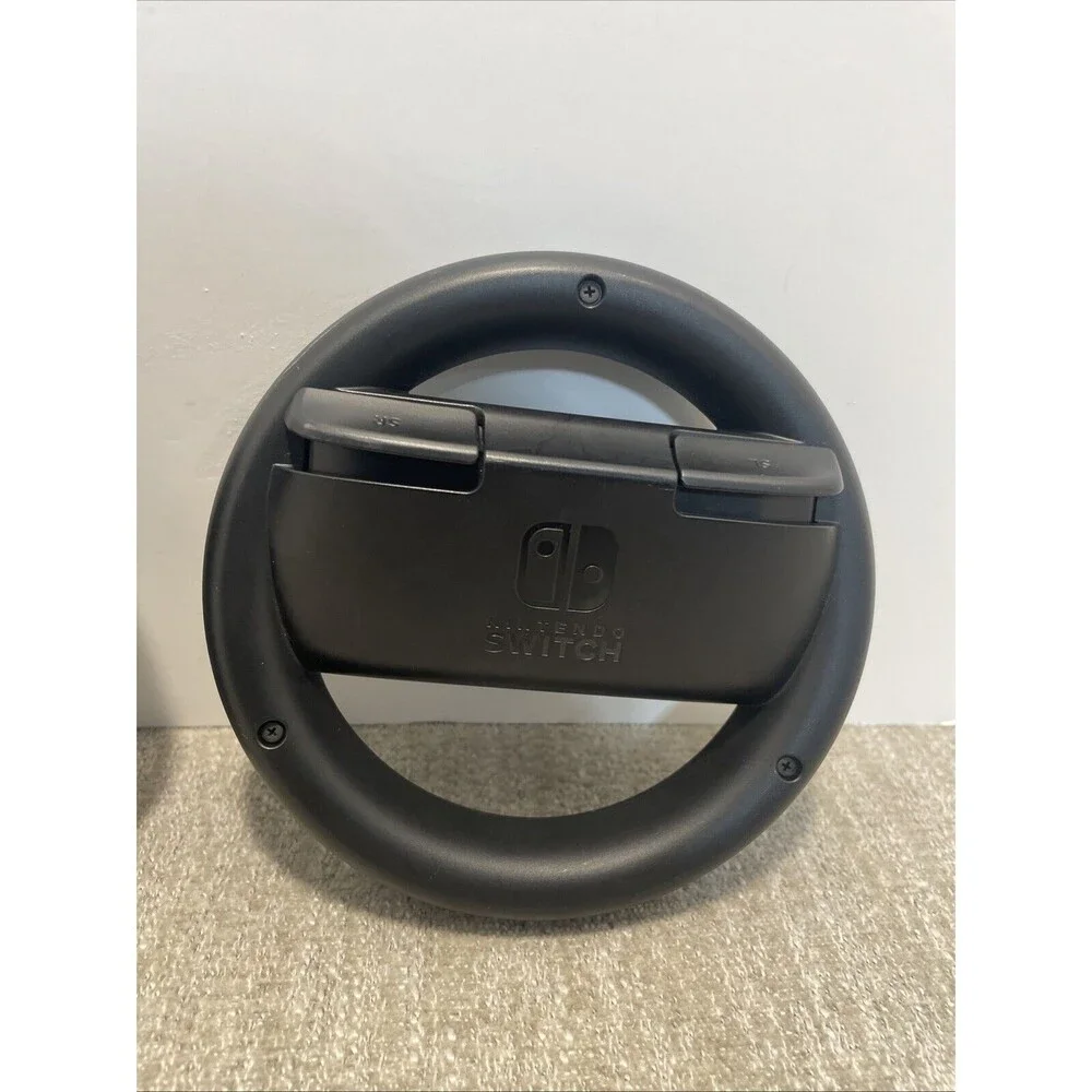 Nintendo Switch Steering Wheel Joy Con Holders Official Set Of 2 Black Racing